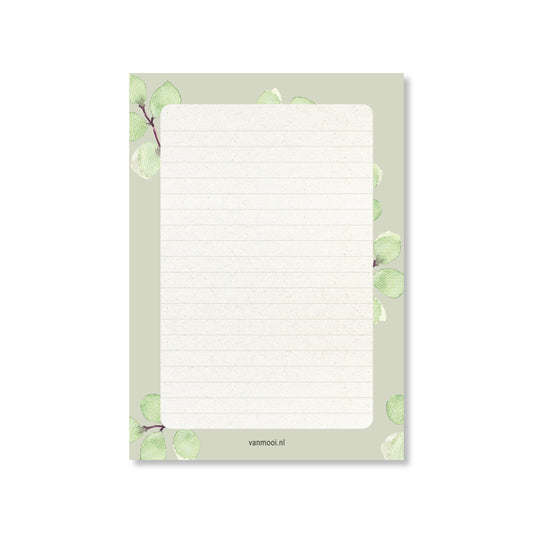 Duurzaam Notitieblok | Aquarel | Rose leaf