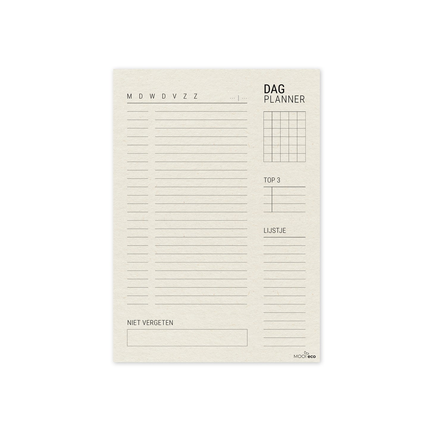 duurzame A5 dagplanner
