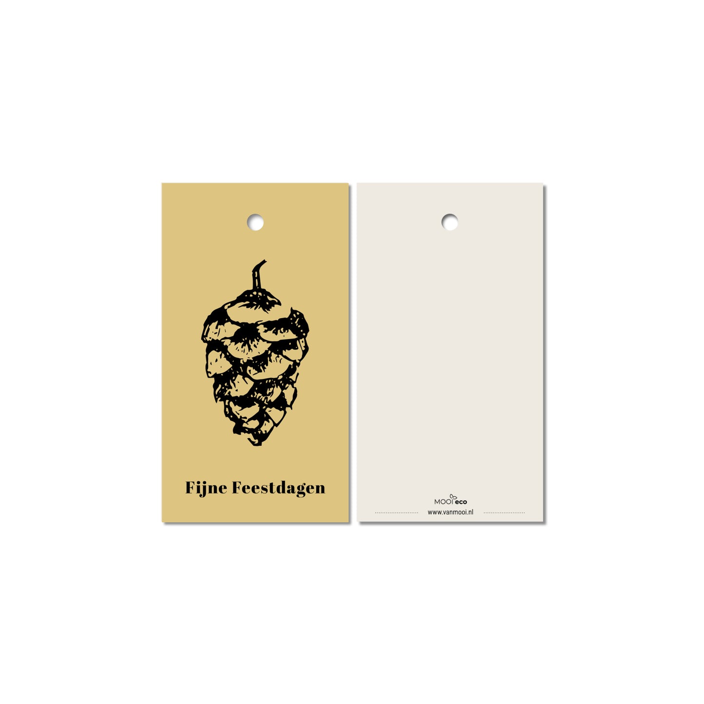 Cadeaulabels Kerst kleur | set van 4