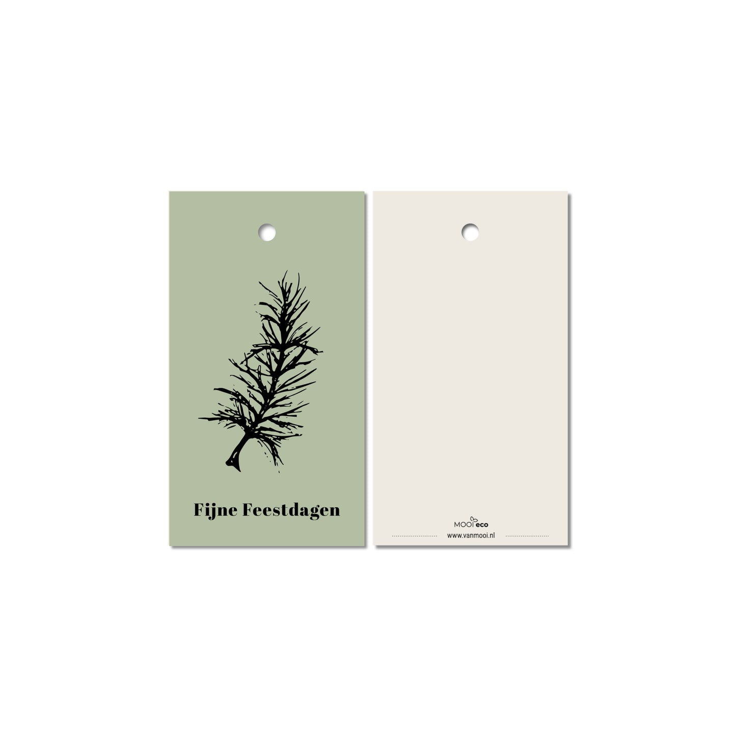 Cadeaulabels Kerst kleur | set van 4