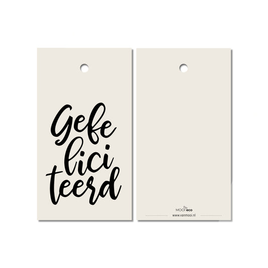 Cadeaulabel | Gefeliciteerd