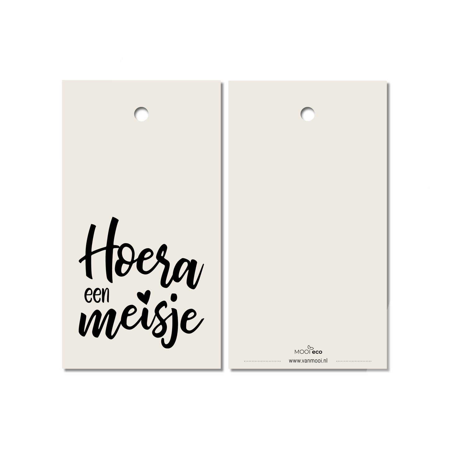 Cadeaulabel | Hoera een meisje