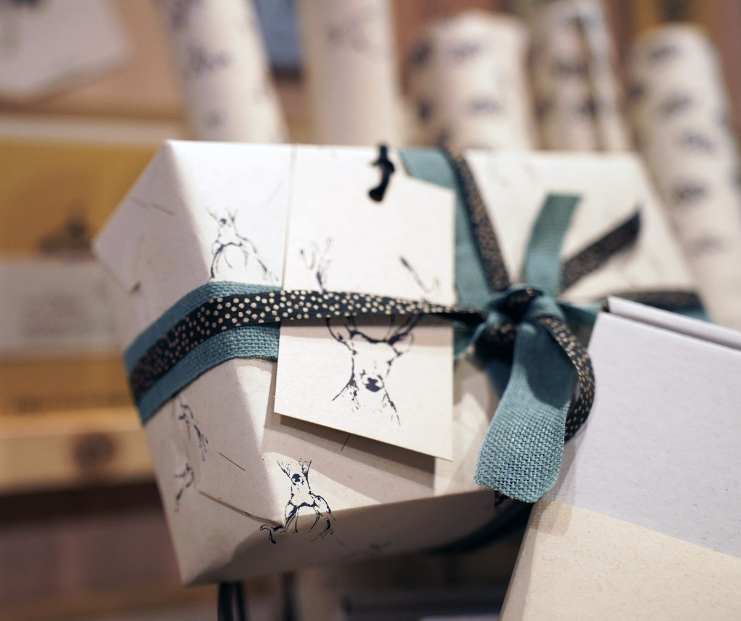 Duurzaam inpakpapier Oh my deer - hert