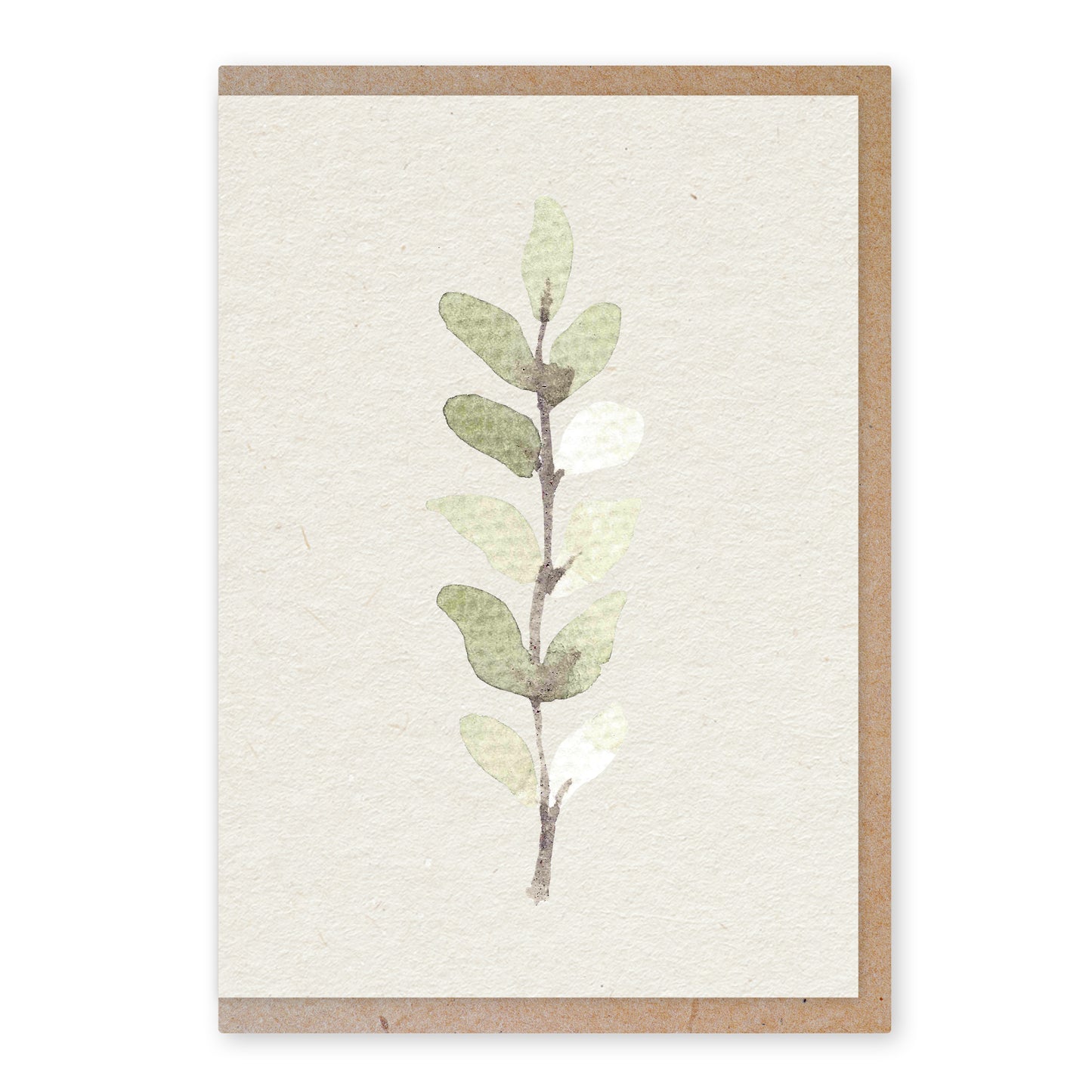 Silver leaf - duurzame ansichtkaart - boomvrij papier / plasticvrij verpakt - met envelop