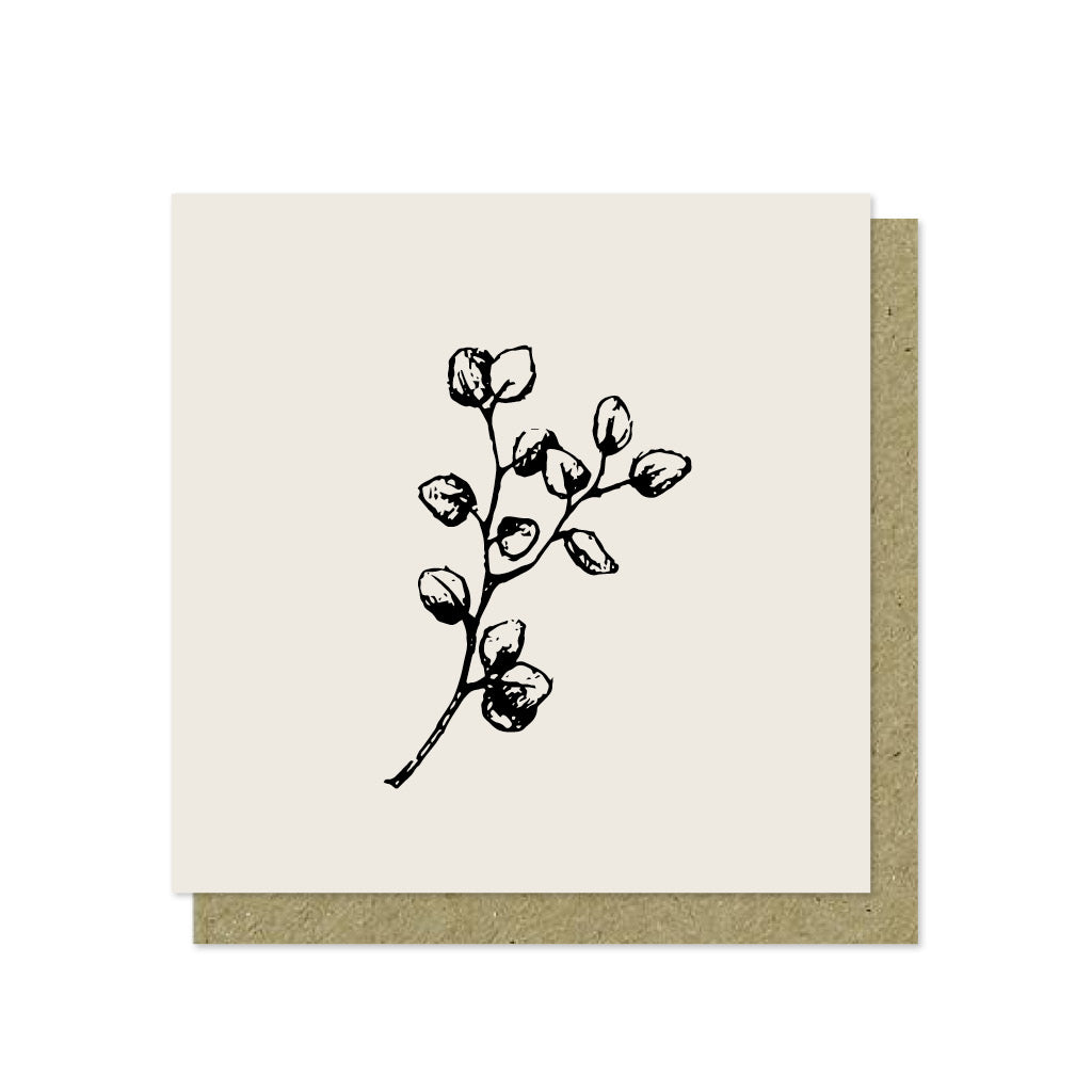 Luxe kerstkaart | Eucalyptus