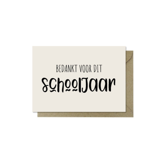 Minikaartje | Schooljaar