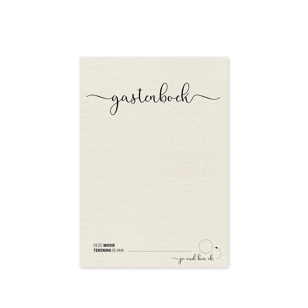 Aanvulling Kids | Gastenboek | Set van 15