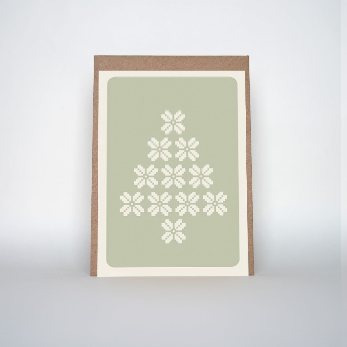 Kerstkaart Zweeds Groen