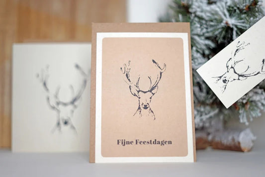 Duurzame kerstkaart | Oh my deer