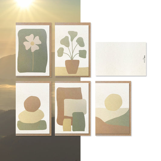 Ansichtkaarten Shape | Set van 5