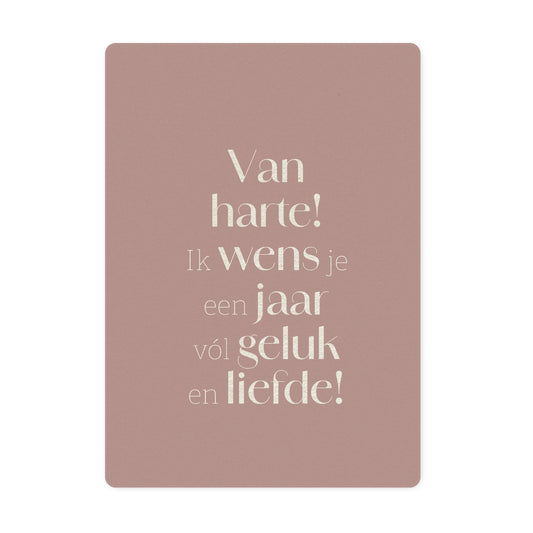 Ansichtkaart | Van harte! Ik wens je...