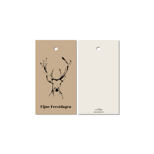 Cadeaulabels Kerst kleur | set van 4