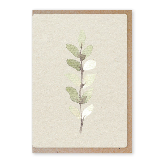 Duurzame ansichtkaart | Silver Leaf