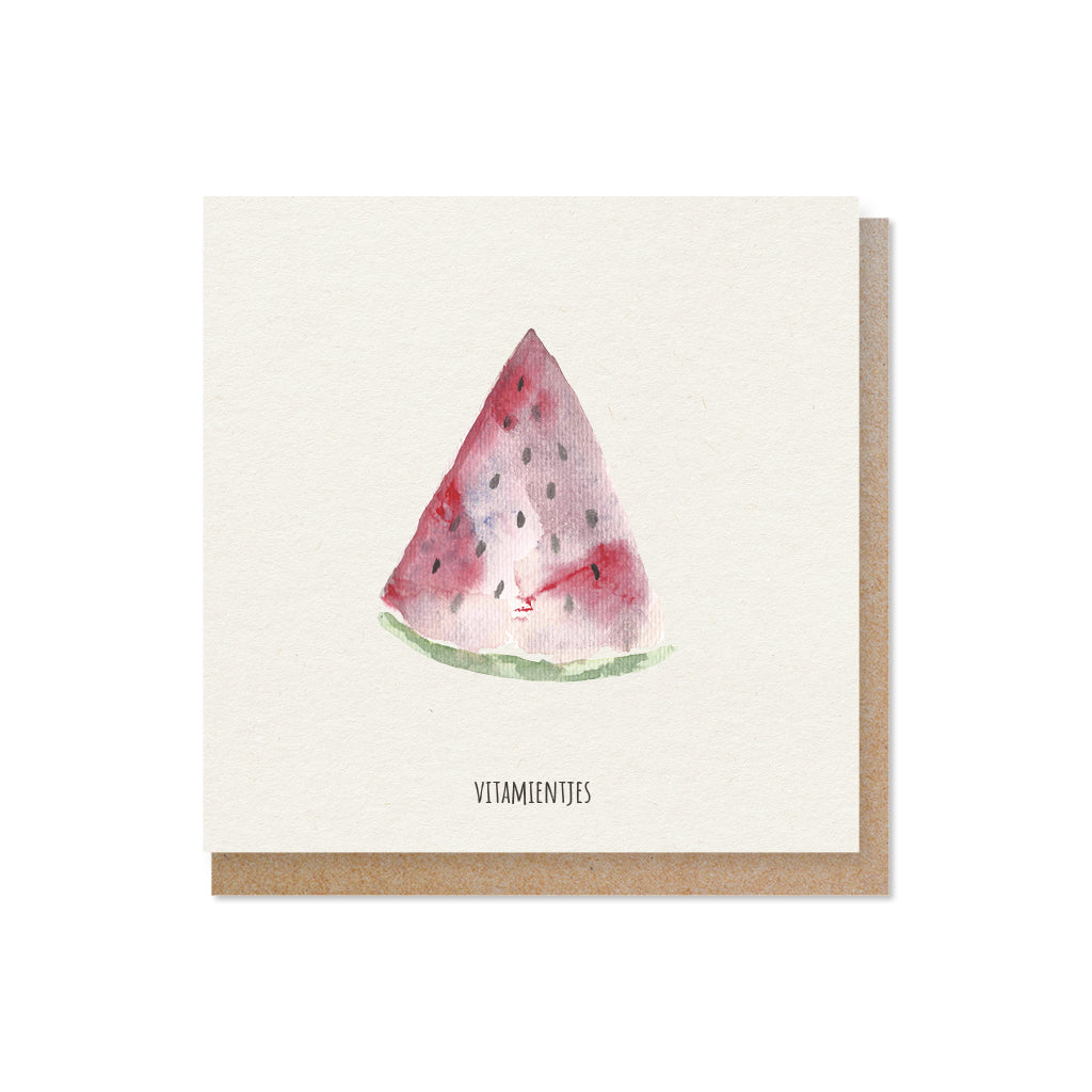 Luxe wenskaarten Aquarel  | Set van 5