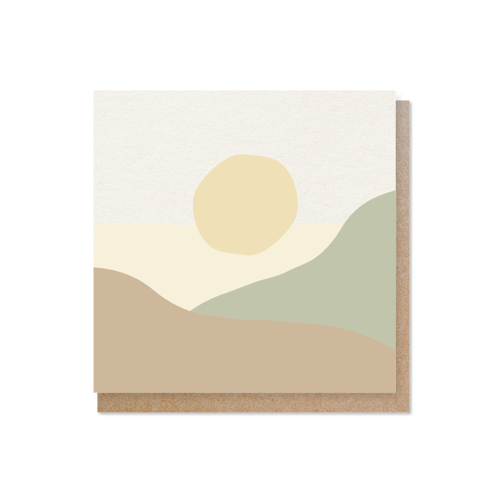 Luxe wenskaart | Zon