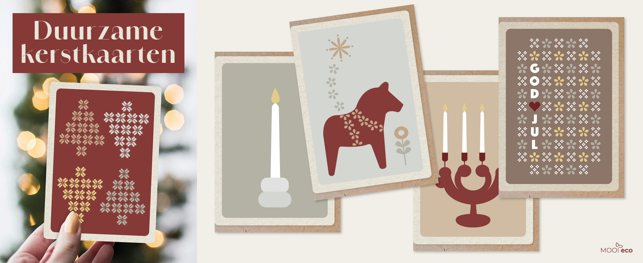 Duurzame kerstkaarten, collectie 2025