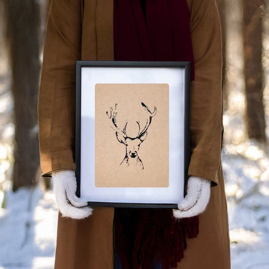 Poster A4 | Oh my deer | bruin